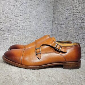 Beckett Simonon Hoyt Monkstraps Men's Size 13 US Oak Leather Dress Shoes